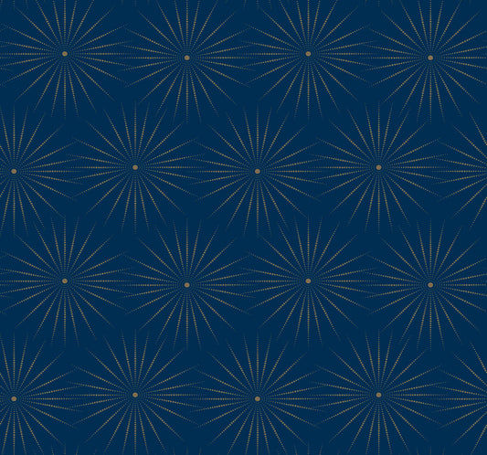 Antonina Vella Bohemian Luxe Starlight Wallpaper - Blue & Gold