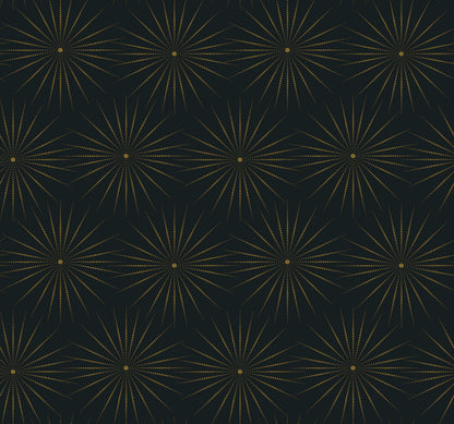 Antonina Vella Bohemian Luxe Starlight Wallpaper - Black & Gold