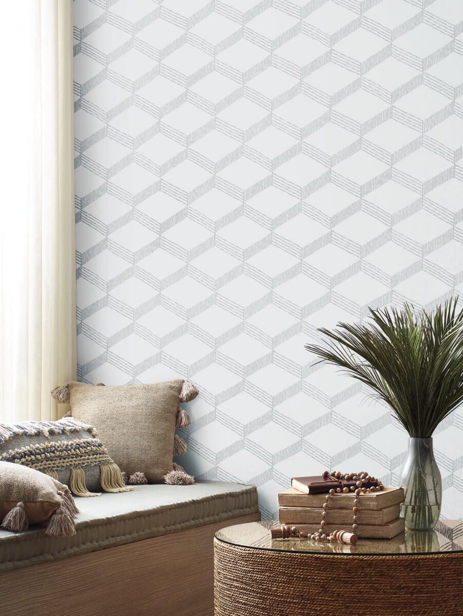 Antonina Vella Bohemian Luxe Palisades Paperweave Wallpaper - Gray