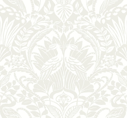 Damask Resource Library Egret Damask Wallpaper - SAMPLE