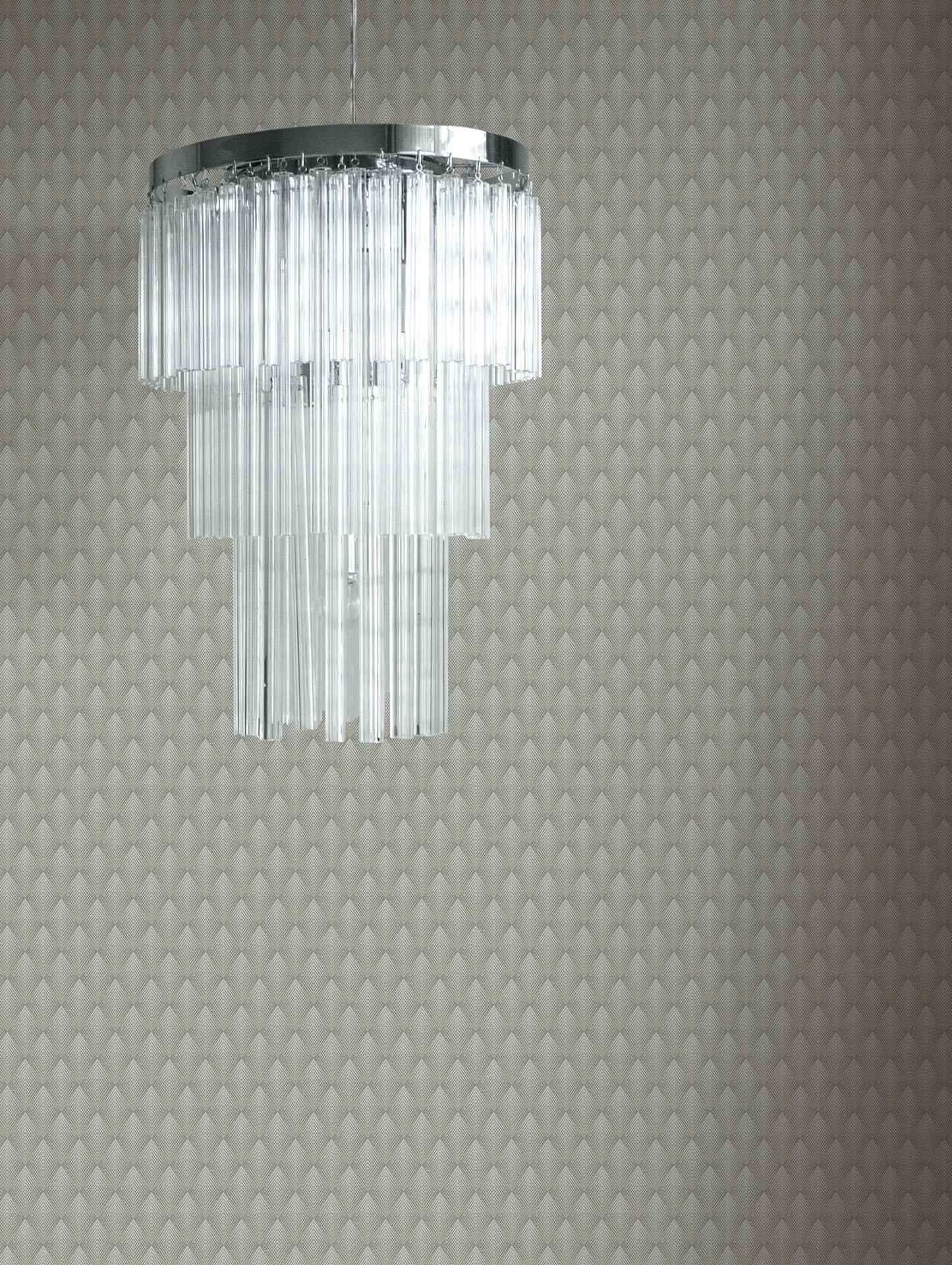 Antonina Vella Deco Club Diamond Wallpaper - Grey