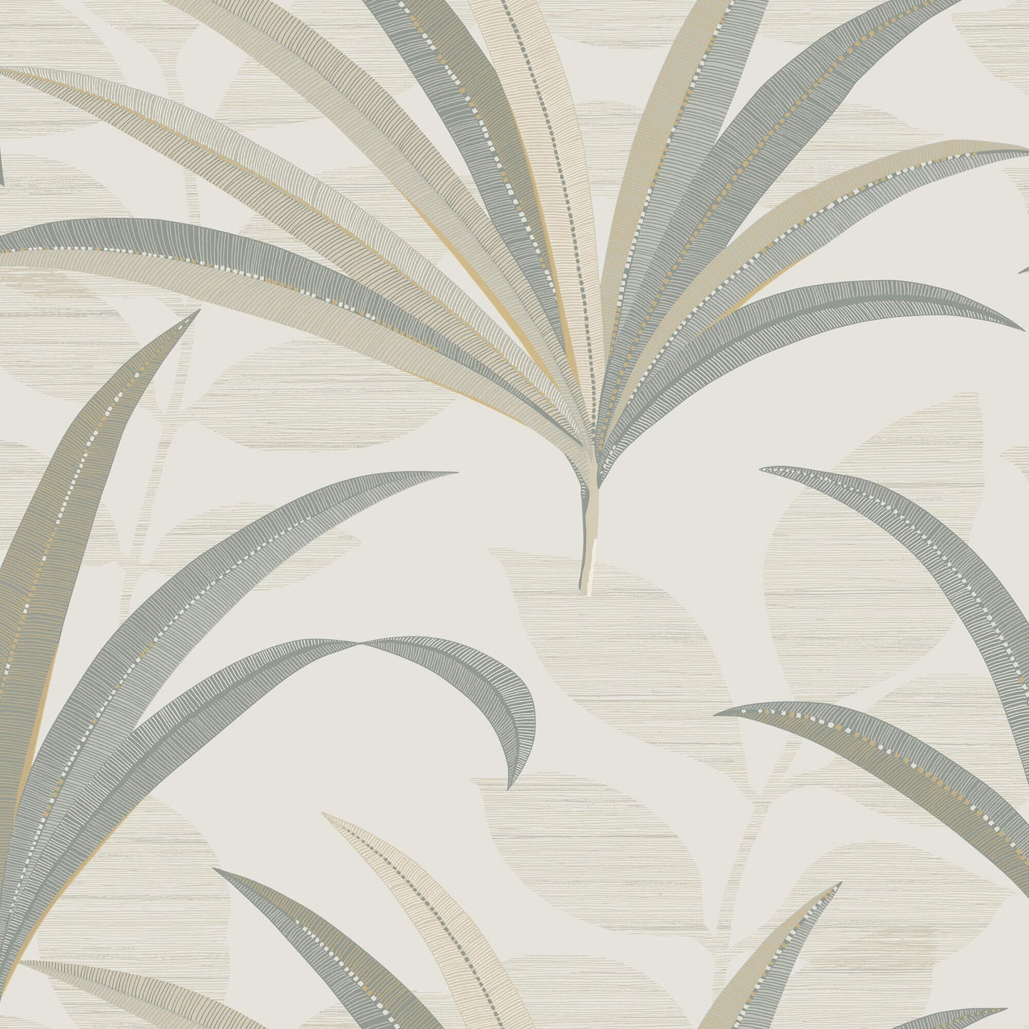 Antonina Vella Deco El Morocco Palm Wallpaper - Off White