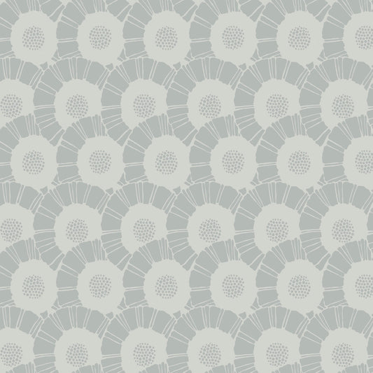 Antonina Vella Deco Coco Bloom Wallpaper - Grey
