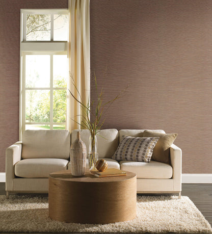 Grasscloth Resource Library Ramie Weave Wallpaper - Brown
