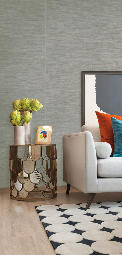 Color Digest Ramie Weave Wallpaper - Cool Gray