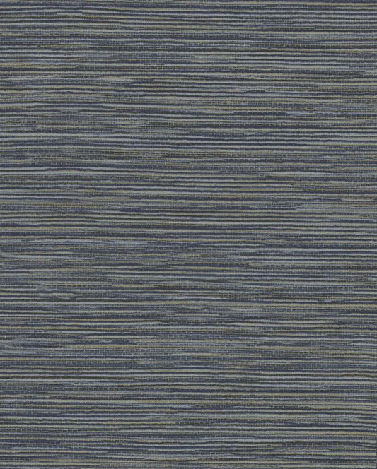 Color Digest Ramie Weave Wallpaper - Dark Blue