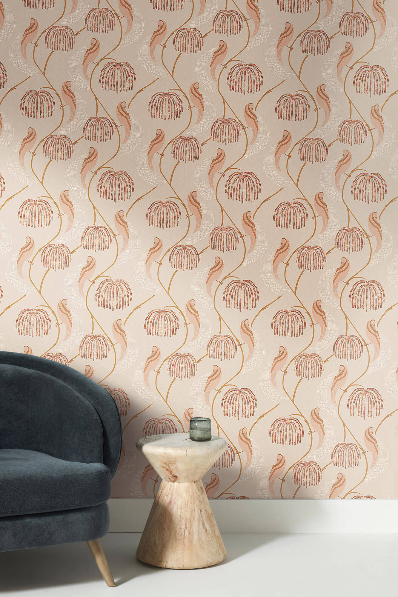 SHOP Modern Marble Blush Tone Stone Peel & Stick Wallpaper Online – Olive  et Oriel