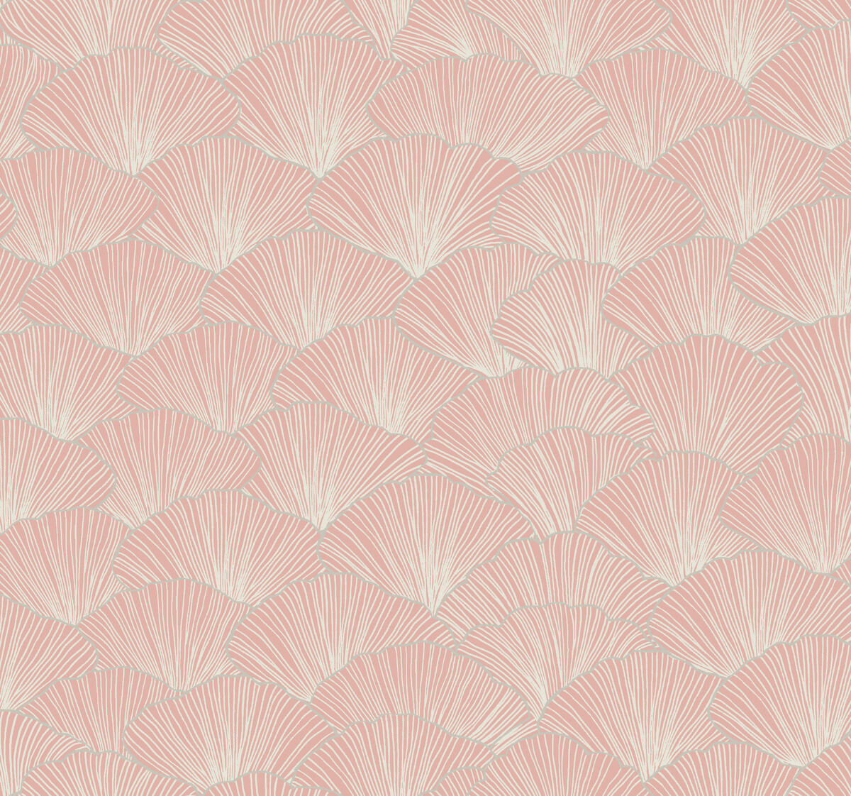 Candice Olson Modern Artisan II Luminous Ginkgo Wallpaper - Coral