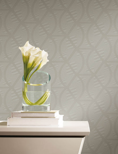 Candice Olson Modern Artisan II Opposites Attract Wallpaper - Cream