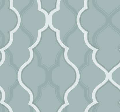 Candice Olson Modern Artisan Double Damask Wallpaper - Teal