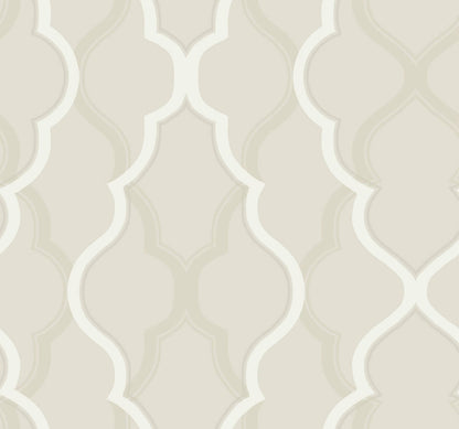 Candice Olson Modern Artisan Double Damask Wallpaper - Beige