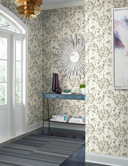 Candice Olson Modern Artisan II Flourish Wallpaper - Beige