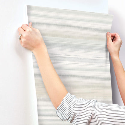 Fleeting Horizon Stripe Wallpaper - Tan