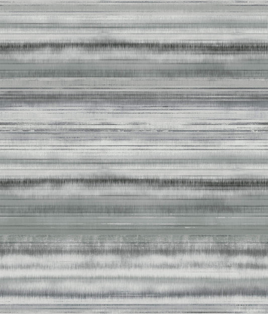 Fleeting Horizon Stripe Wallpaper - Dark Grey