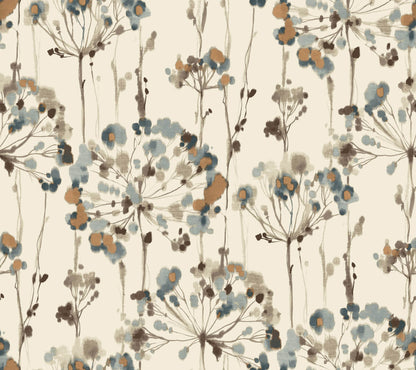 Candice Olson Modern Artisan II Flourish Wallpaper - Teal