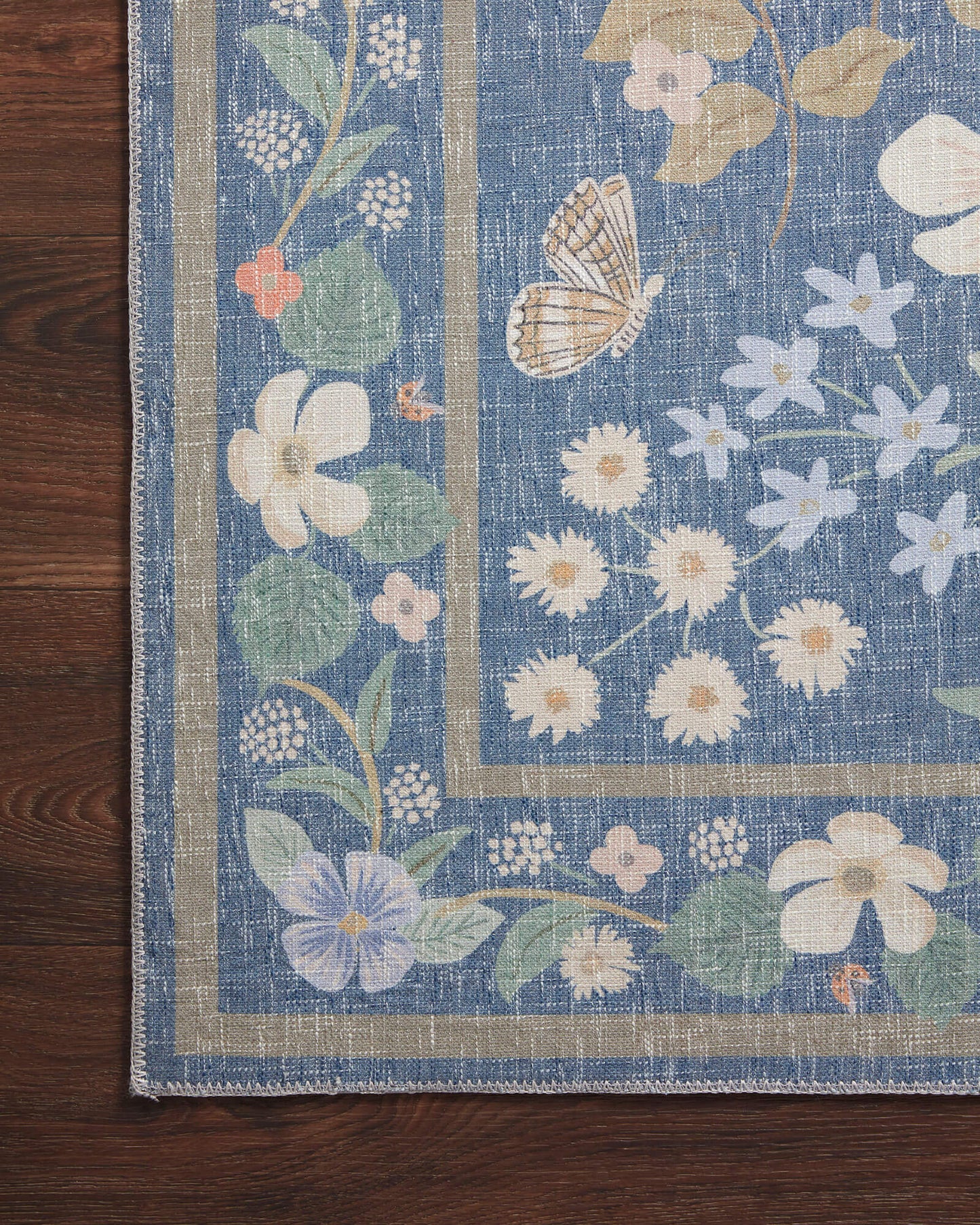 Rifle Paper Co. x Loloi Cotswolds Rug - Willow Indigo