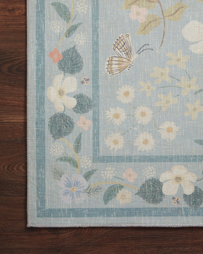Rifle Paper Co. x Loloi Cotswolds Rug - Willow Sky