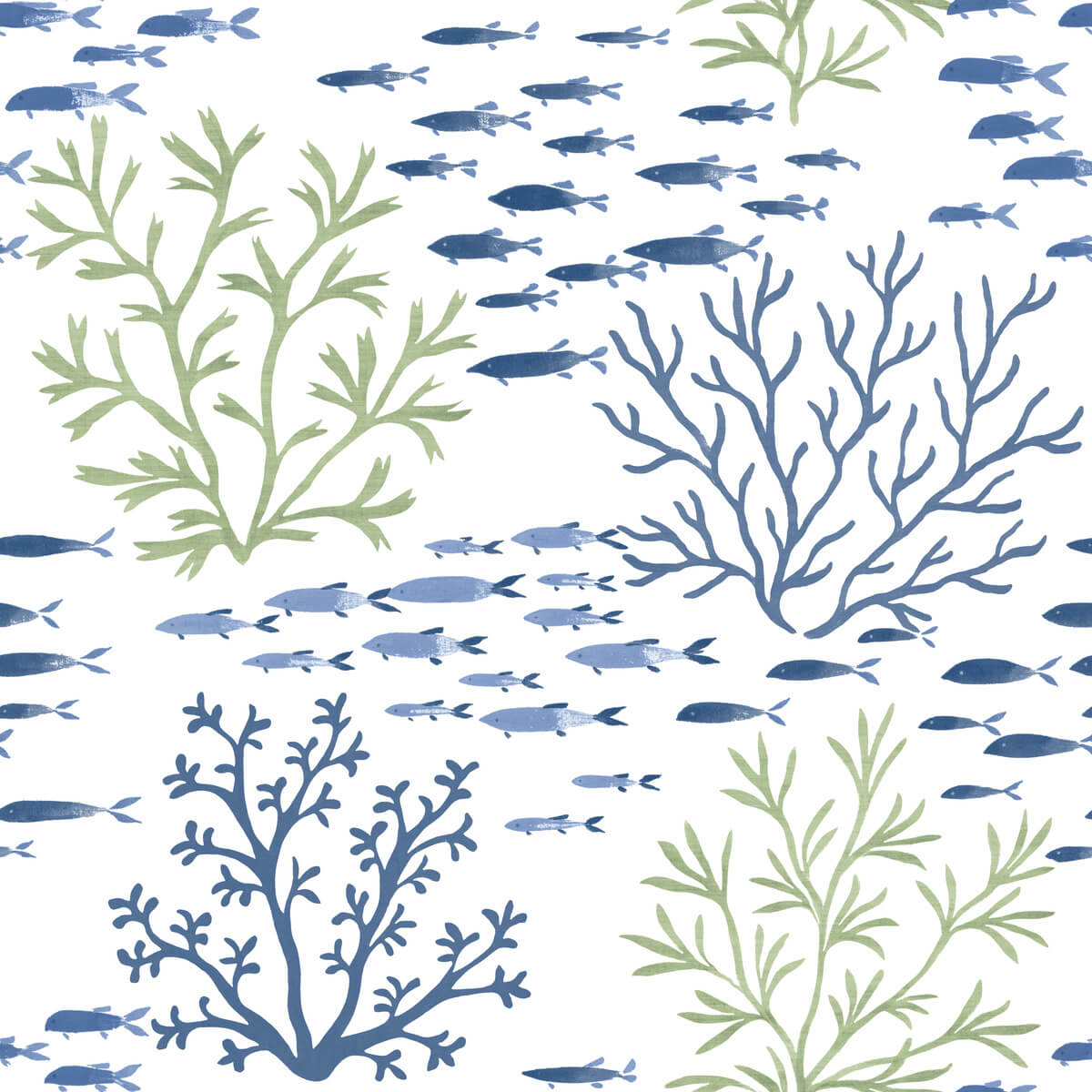Waters Edge Resource Library Marine Garden Wallpaper - SAMPLE