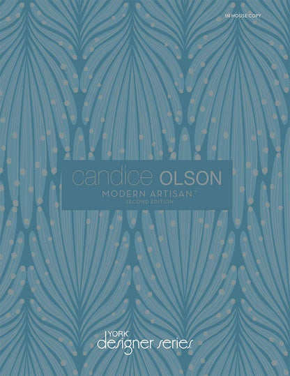 Candice Olson Modern Artisan II Luminous Ginkgo Wallpaper - Blue