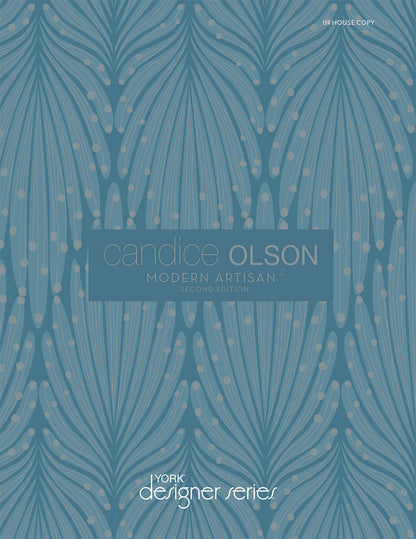 36" Candice Olson Modern Artisan II Tatami Weave Wallpaper - Dark Gray
