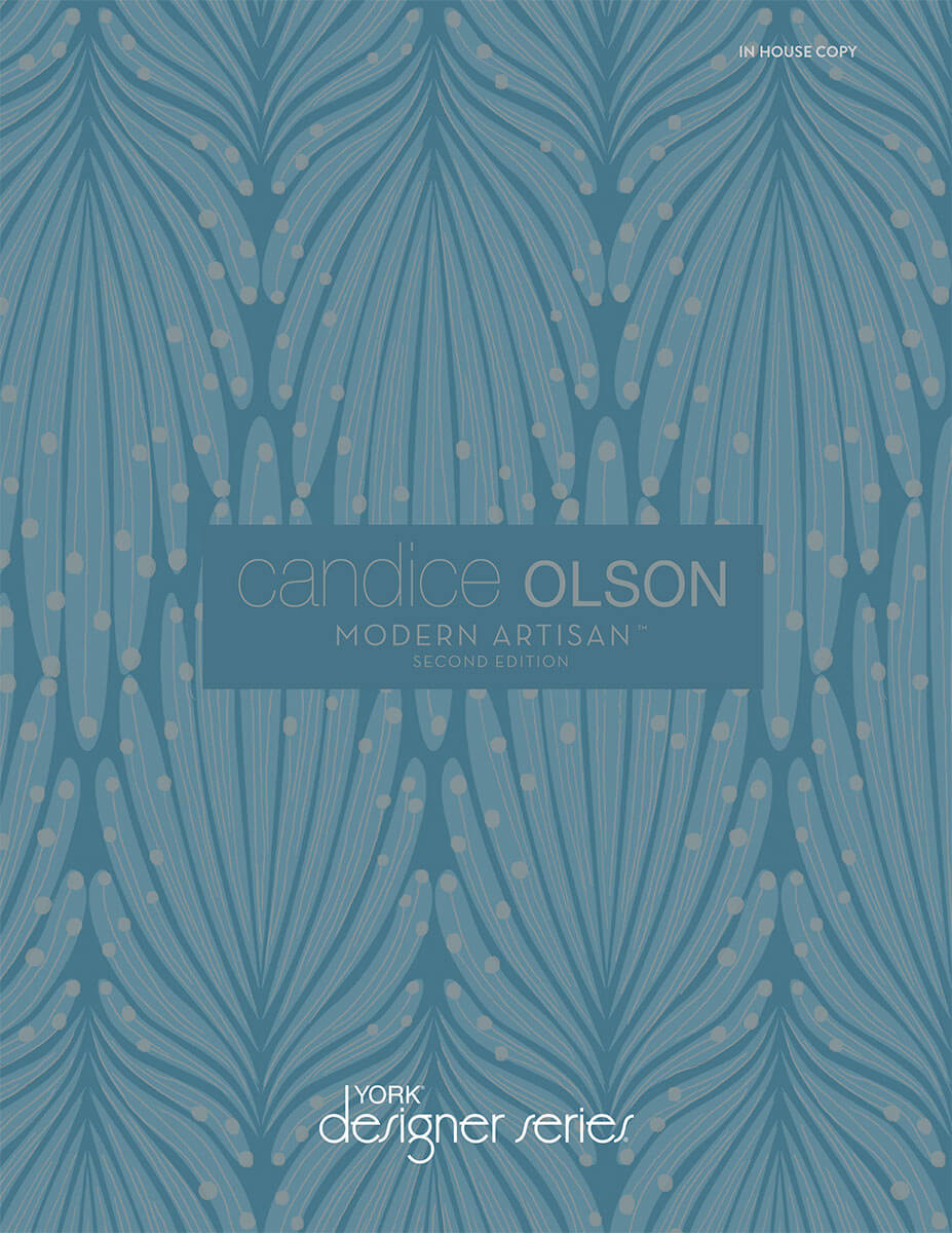 36" Candice Olson Modern Artisan II Tatami Weave Wallpaper - Green