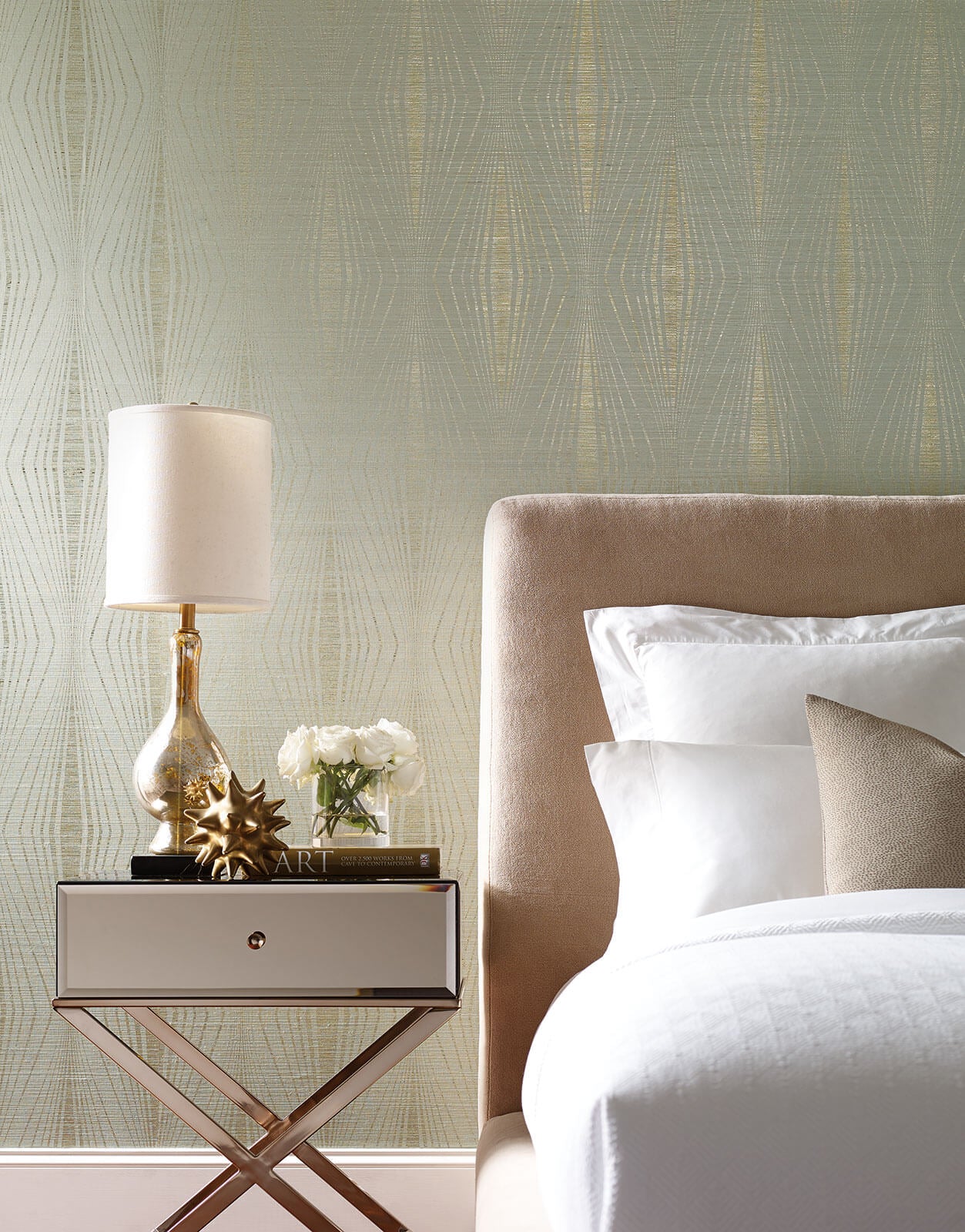 DL2933 Candice Olson Radiant Wallpaper Gold Spa