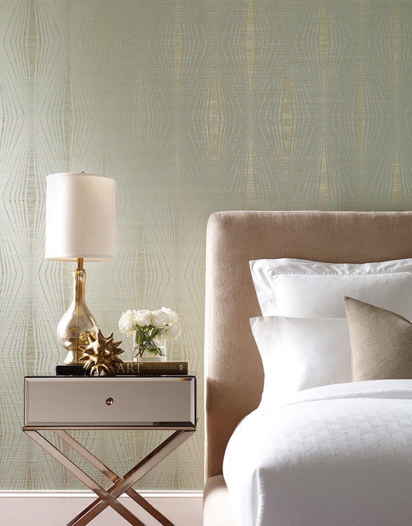 DL2933 Candice Olson Radiant Wallpaper - Gold/Spa – US Wall Decor