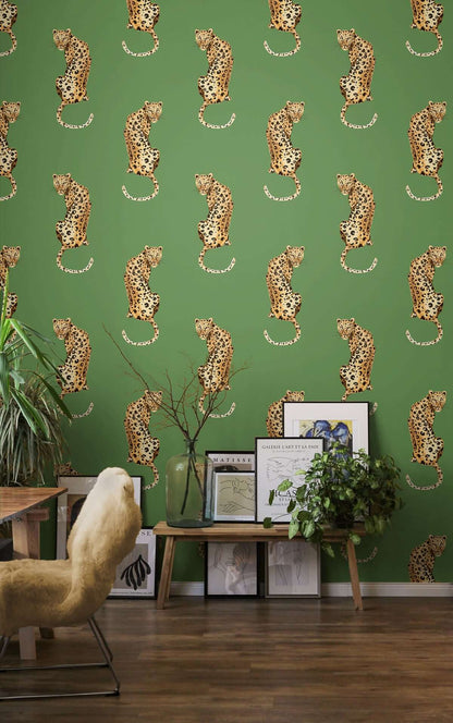 Daisy Bennett Leopard King Peel & Stick Wallpaper - Black – US Wall Decor