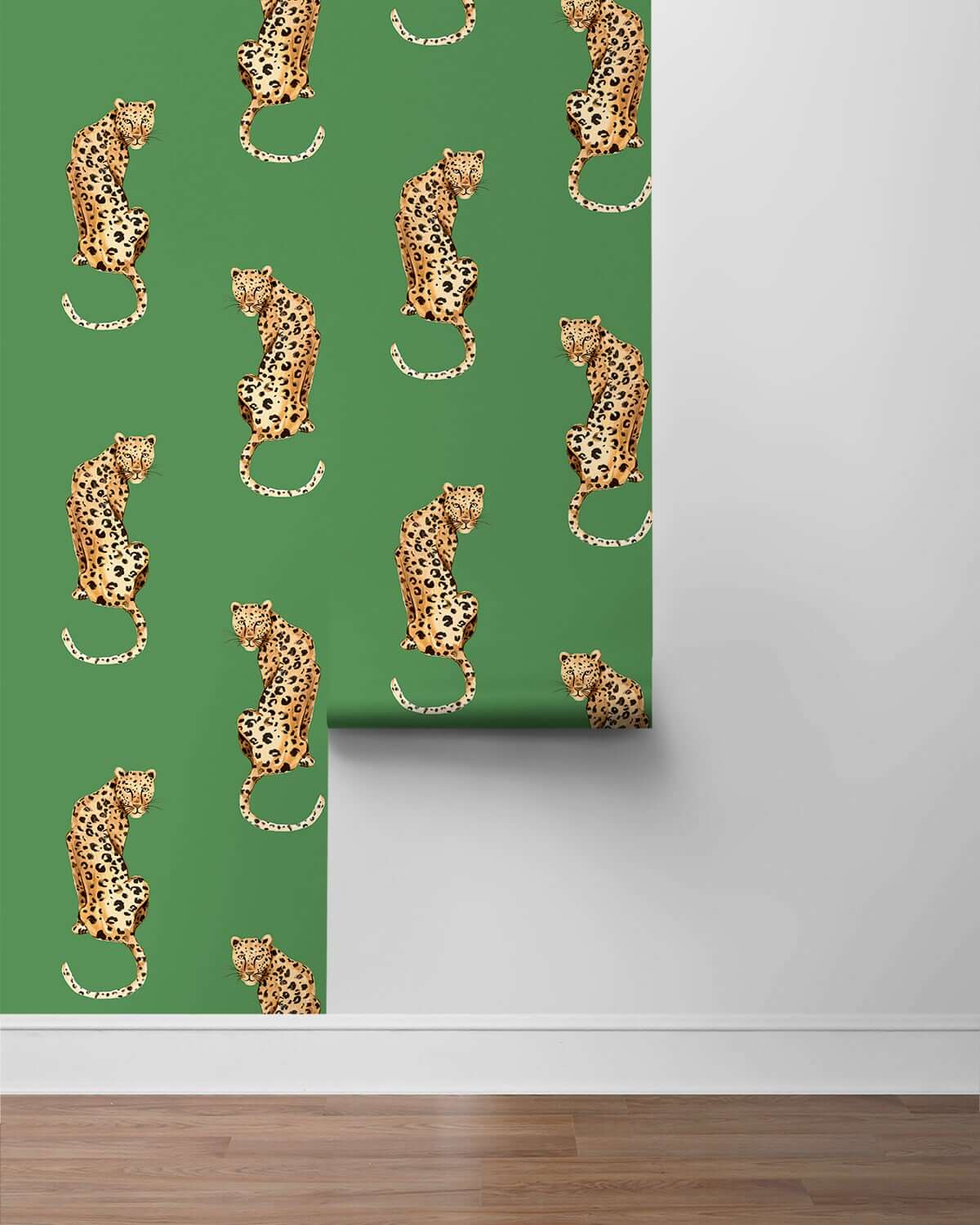 Daisy Bennett Leopard King Peel & Stick Wallpaper - Green