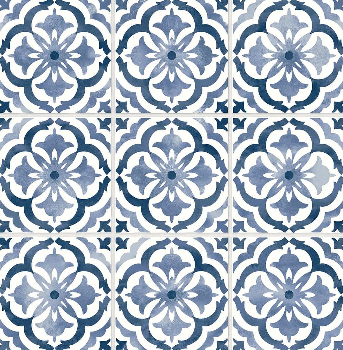 Daisy Bennett Sorento Tile Peel & Stick Wallpaper - Navy Blue