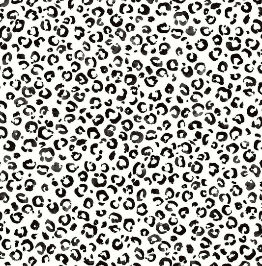 Daisy Bennett Classic Leopard Peel & Stick Wallpaper - Black & White