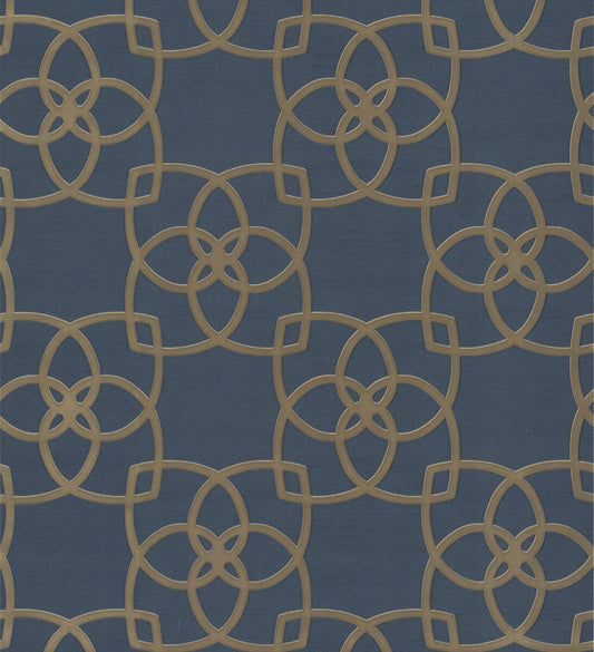 Antonina Vella Dazzling Dimensions Serendipity Wallpaper - Navy Blue
