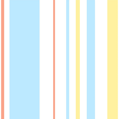 Pixar Toy Story 4 Owens Stripe Wallpaper - Blue, Orange, Yellow