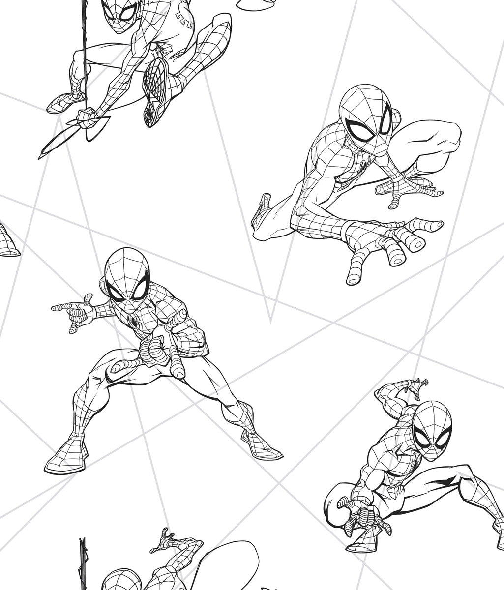 Spider-Man Fracture Wallpaper - Black, Gray, White