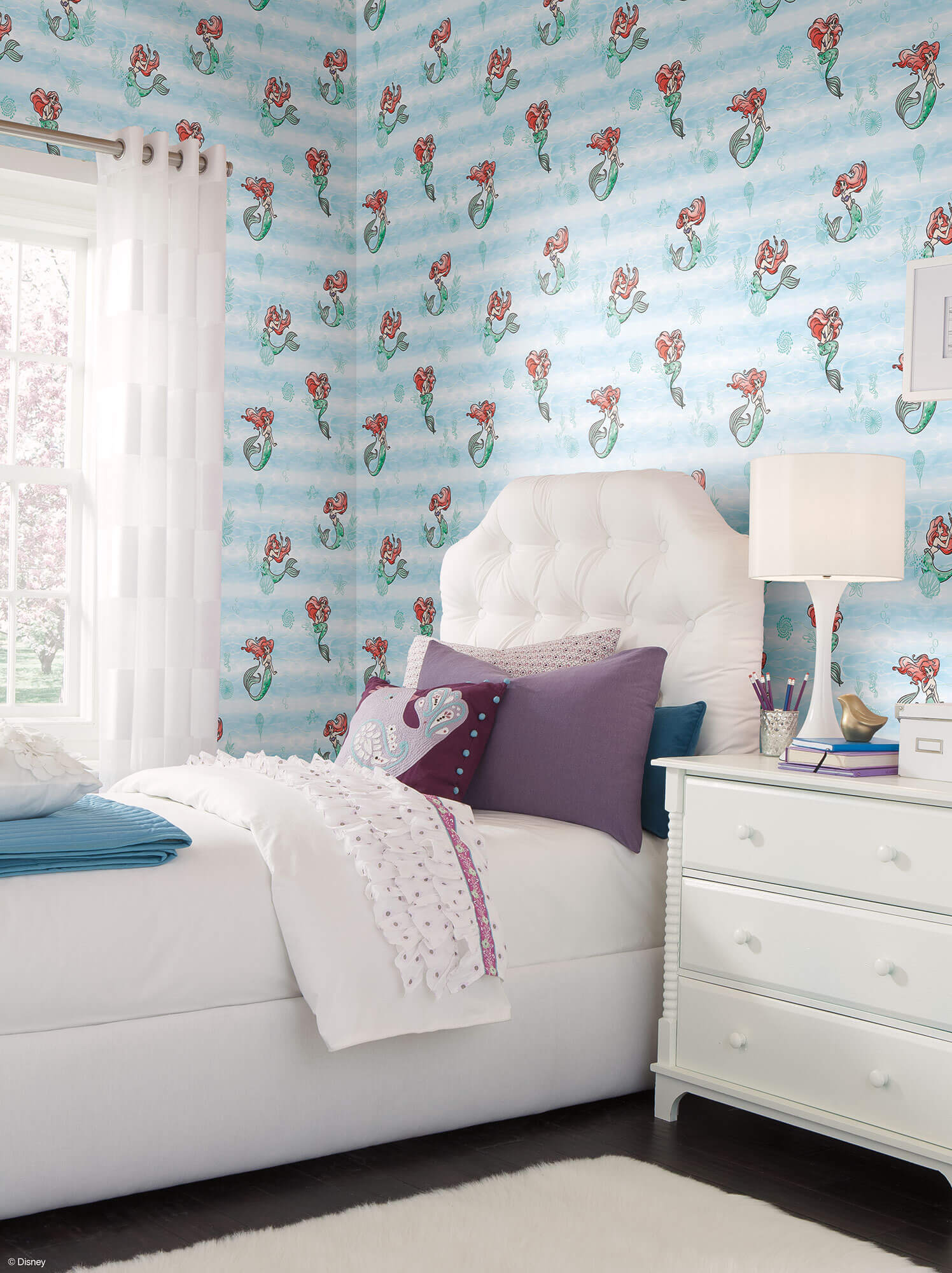 Mermaid Fabric, Wallpaper and Home Decor