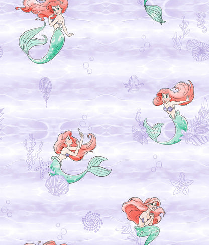 Disney Kids Vol. 4 The Little Mermaid Swim Wallpaper - Purple