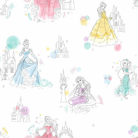 Disney Kids Vol. 4 Princess Pretty Elegant Wallpaper - SAMPLE