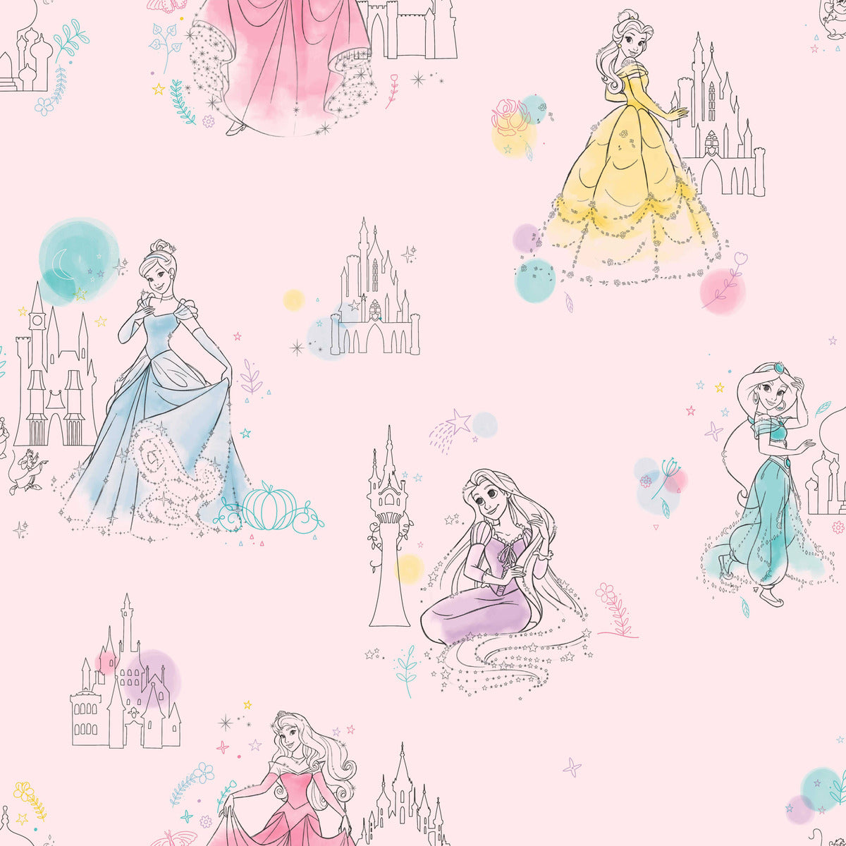 Buy Large Princess Wallpapers Kids Room Princess Wall Decor Princess Wall  Decol Princess Prints Wallpaper Nursery Removable Wallpapers 3D Walls  Online in India - Etsy