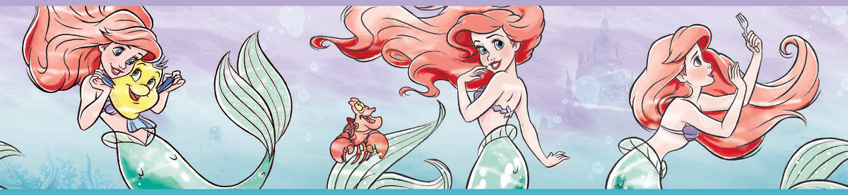 Disney Kids Vol. 4 The Little Mermaid Ariel & Friends Wallpaper Border