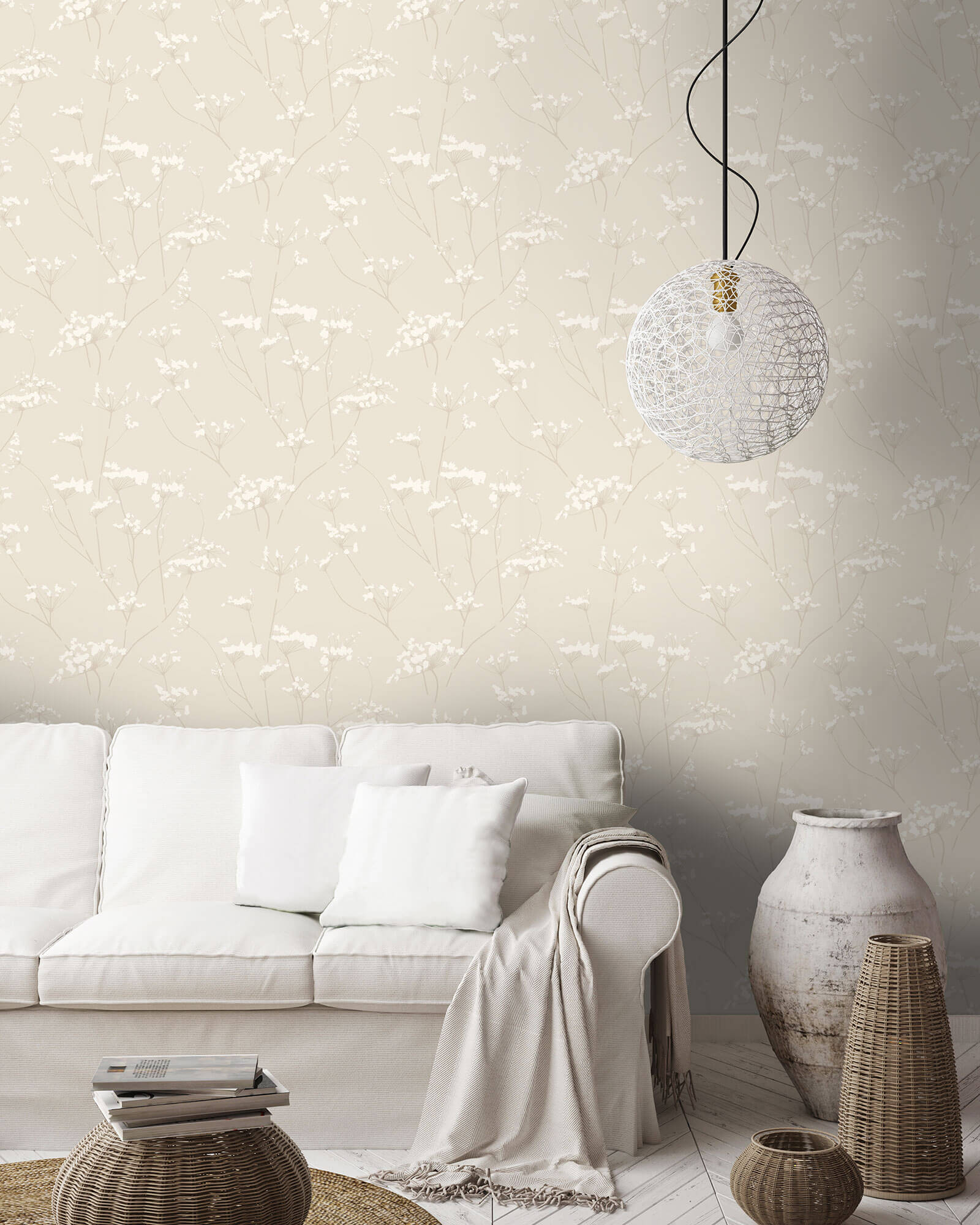 DN3708 Enchanted Wallpaper By Candice Olson - Cream – US Wall Decor