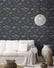 DN3709 Enchanted Wallpaper by Candice Olson - Dark Blue – US Wall Decor