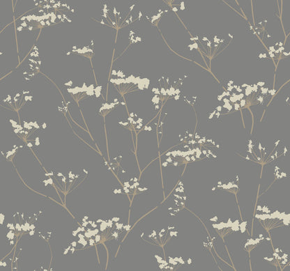 Candice Olson Botanical Dreams Enchanted Wallpaper - Dark Grey