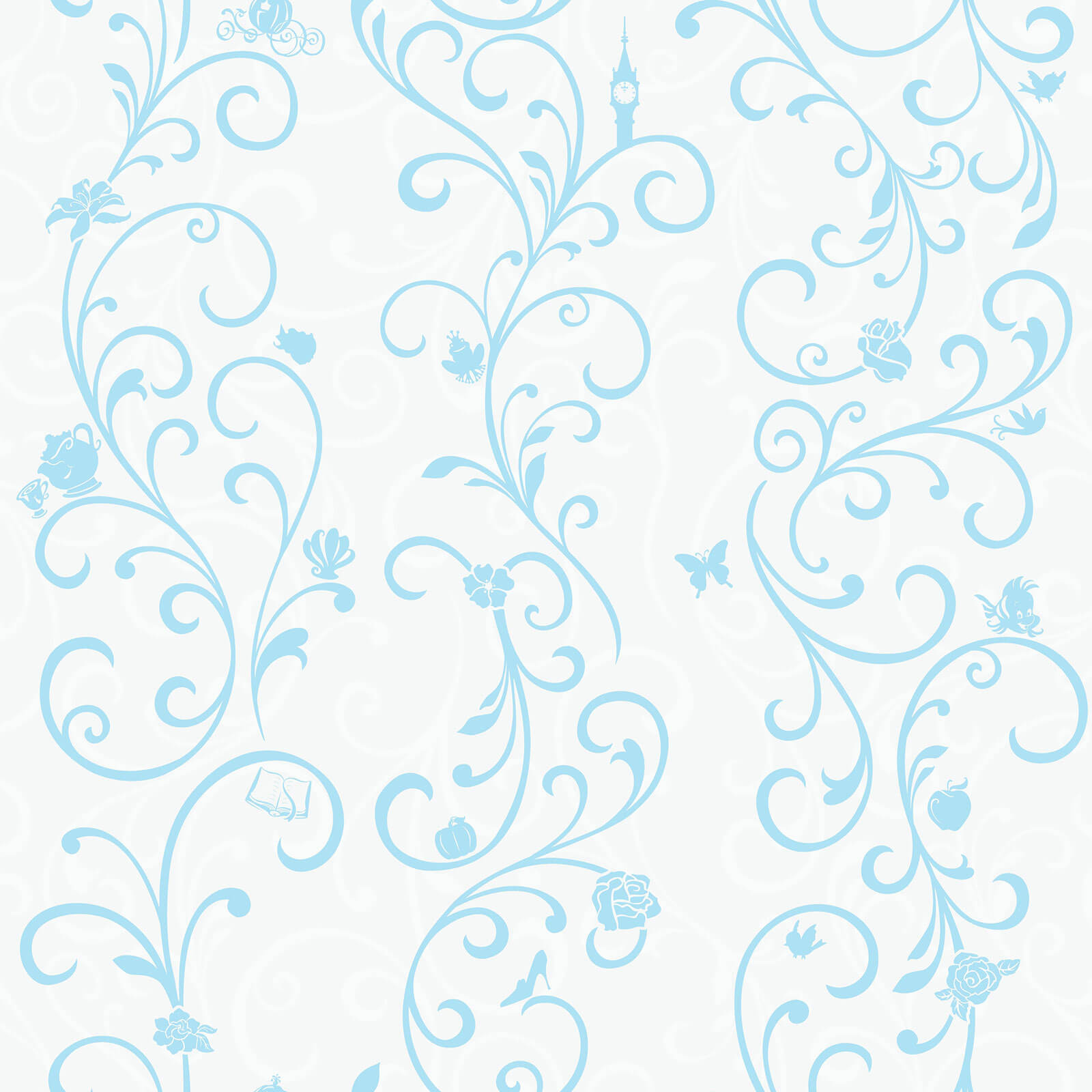 Rosali Scroll Damask Wallpaper – Wallpaper Your World