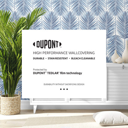DuPont Watercolor Stripe High Performance Wallpaper - Calypso Green