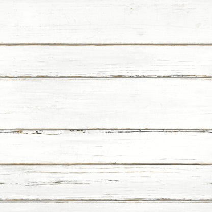 Simply Farmhouse Shiplap Planks Wallpaper - White