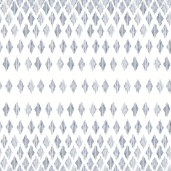 Simply Farmhouse Diamond Ombre Wallpaper - Blue & White – US Wall Decor