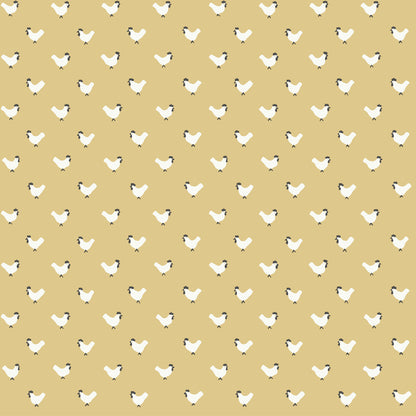 Simply Farmhouse Roost Wallpaper - Yellow