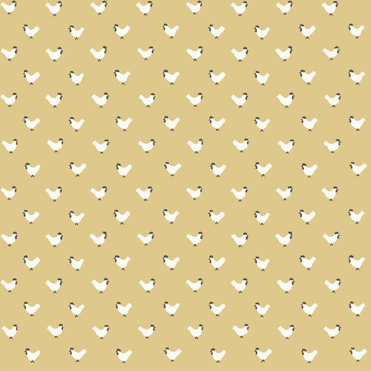 Simply Farmhouse Roost Wallpaper - Yellow