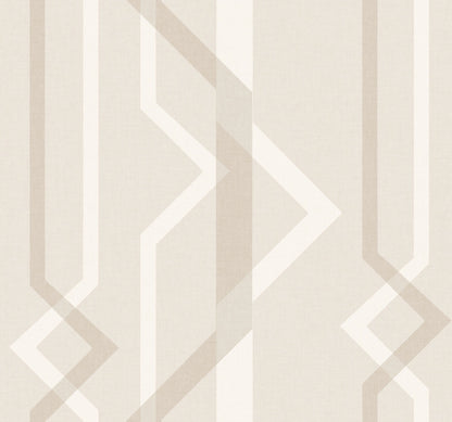 Shape Shifter Geometric Wallpaper - Ivory