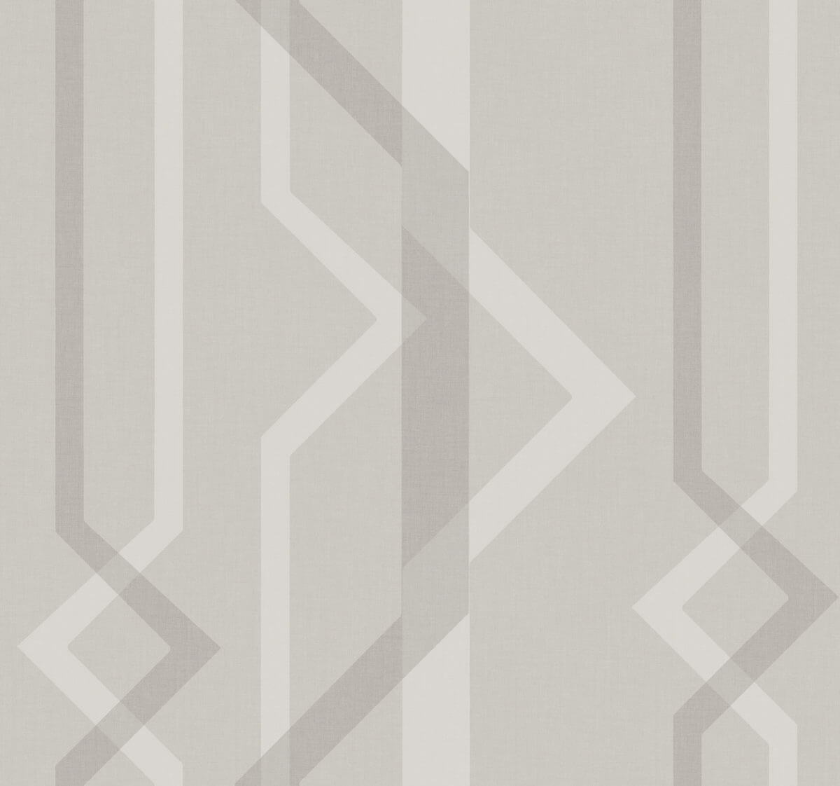 Shape Shifter Geometric Wallpaper - Grey
